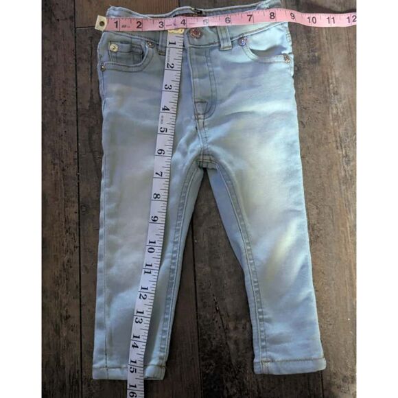 7 for all mankind Light Wash Baby Denim Jeans, Size 18M - Picture 3 of 4
